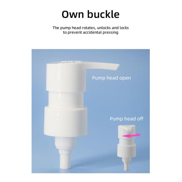 Color Customization Plastic PP Lotion Cleansing Oil Pump 1cc Output 24 / 410