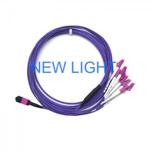 China Mpo Optical Connector Om3 Multimode Fibre Optic Cable For Mpo Cassette Patch Panel on sale