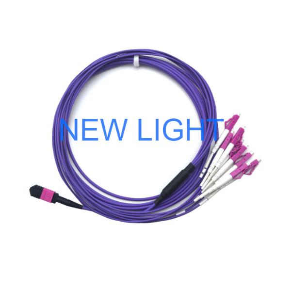 Mpo Optical Connector Om3 Multimode Fibre Optic Cable For Mpo Cassette Patch