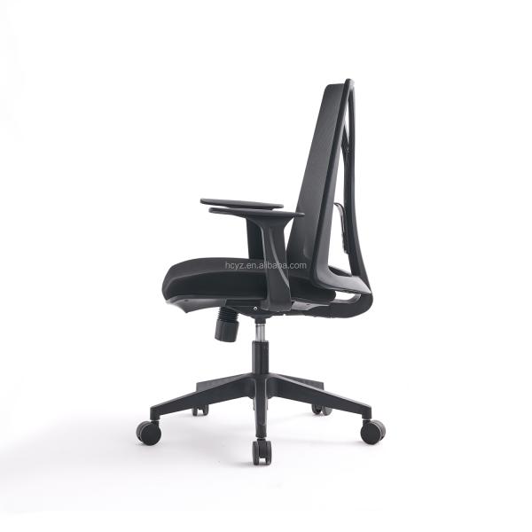 Metal Type Stainless Steel Office Computer Chair with Lumbar Support and Revolving Design