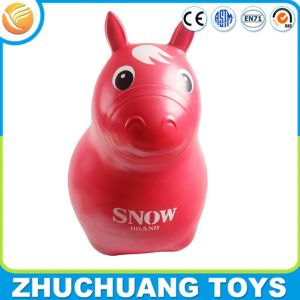 Cheap kids custom design pvc inflatable jumping animal horse toy for sale