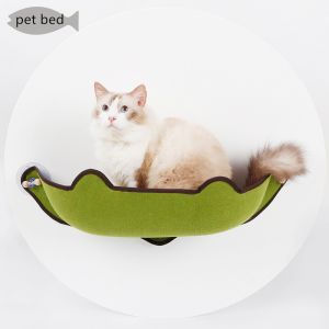 Detachable Cat Hammock Bed 100% Cotton Washable 72x38x18cm