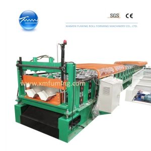 China Profile Metal Roofing Roll Former Automatic Boltless Roof Panel Forming Machine on sale