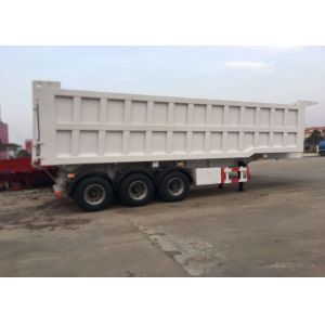 60 Tons SINOTRUK 25-45CBM Semi Truck Dump Trailer With Stable Performance