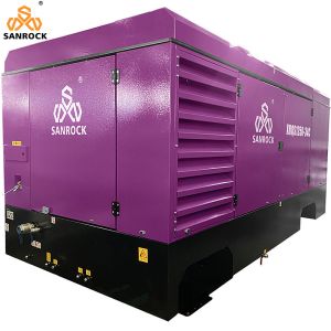 Lubricated Diesel Screw Air Compressor Machine Mobile Air Compressor Speed