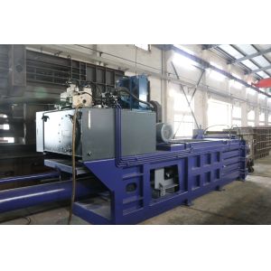 Plastic horizontal waste straw baler/compactor machine