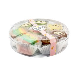 Hard Plastic Biscuit Candy Packaging Box Rectangular Clear Plastic Cracker Box