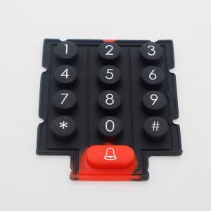 Cheap Matte/Glossy Surface Silicone Rubber Keypads With Optional Backlight for sale
