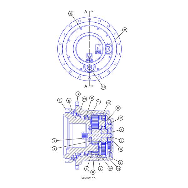 Precision Made Excavator E330GC E330 Travel Reducers From Factory Carrier Assy 2nd 569-4208 For Heavy Machinery