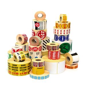 Supermarket Retail Shelf Labels CMYK Blank Price Stickers