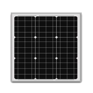 China Small Size 40W 12V Solar Panel , Commercial Mono Solar Panels With White Frame on sale