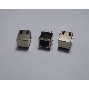 90 Degree Modular Single Port Shielded RJ45 Connector Jack Socket Metal Housing