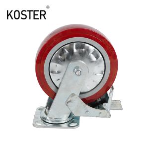 Customized Request Heavy Duty Polypropylene Fixed Casters Wheels with Roller