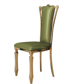 Contemporary Brown Pu Dining Chairs Oem Odm Design