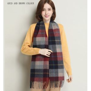 Wool Shawl Tartan Design Check Scarf