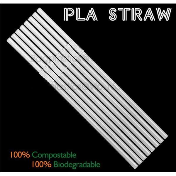 Quality Eco-friendly straw for drinking use, 100% compostable straw, PLA folding drinking straw wholesale