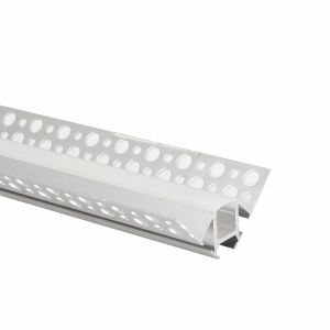 Cheap Recessed Aluminium Strip T5 6063 LED Plasterboard Profile with PC cover for sale
