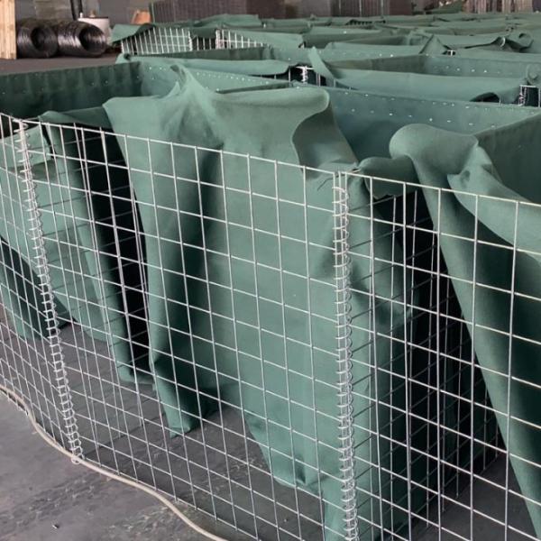 Military Welded Gabion Basket Mesh Explosion Proof Sand Cage