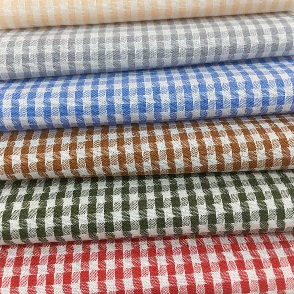 100gsm-140gsm Yarn Dye Twill Check And Stripe Fabrics Polyester Cotton Rayon Blend