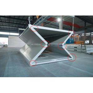 Modular Fold Up House Sandwich Panel Fireproof Foldable Expanding Cabin
