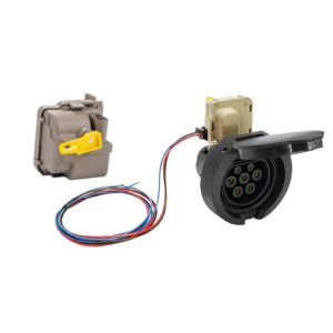 IEC 62196 EV Charging Accessories Type 2 Female Shutter Socket With E-Lock