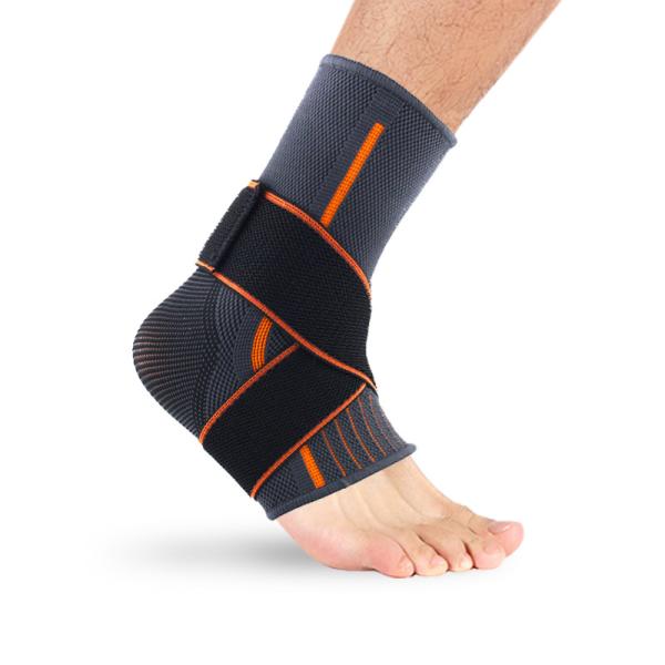 Quality Copper compression sport protector nylon elastic ankle support brace foot sleeves wholesale