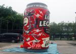 5 Mts High Outdoor Advertsing Giant Inflatable Beer Can With Complete Digital