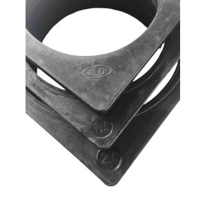 45 Mm Rubber Base Weight Black Weights For Traffic Cones 28" Warning Safety Cone