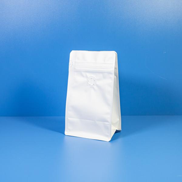 Quality Custom Plastic Flat Bottom Widen Side Gusset Coffee Bag With Air Valve wholesale