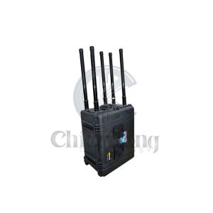 6 Bands 300W Blocking Up To 300m High Power Portable 5G Signal Jammer