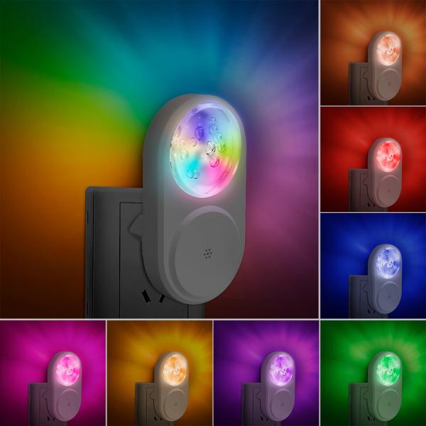 Quality Foldable CE Color Changing Night Light Plug In Night Lamp With Dusk To Dawn wholesale
