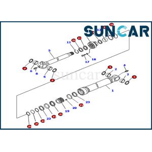 China Komatsu Inner Parts 707-99-59040 Bucket Cylinder Seal Kit For PC290LC/NLC-8 High Reach Arm on sale