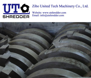 high efficiency Double Shaft Shredder D52130 - Rubber Tire, plastic Waste