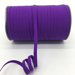 Wholesale flat elastic cord for note book roll packing color elastic band tape
