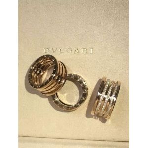 B.zero1 4-band ring in 18kt pink gold with pave diamonds AN857022
