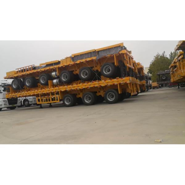 CIMC Lowtest price used 2 3 4 axle capacity 30 to 100t 20ft 45ft 40ft hot sale container truck flatbed semi trailer