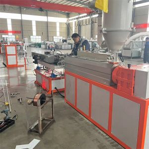 PLC Control System Single Wall Corrugated Pipe Machine with 5 Heating Zones and