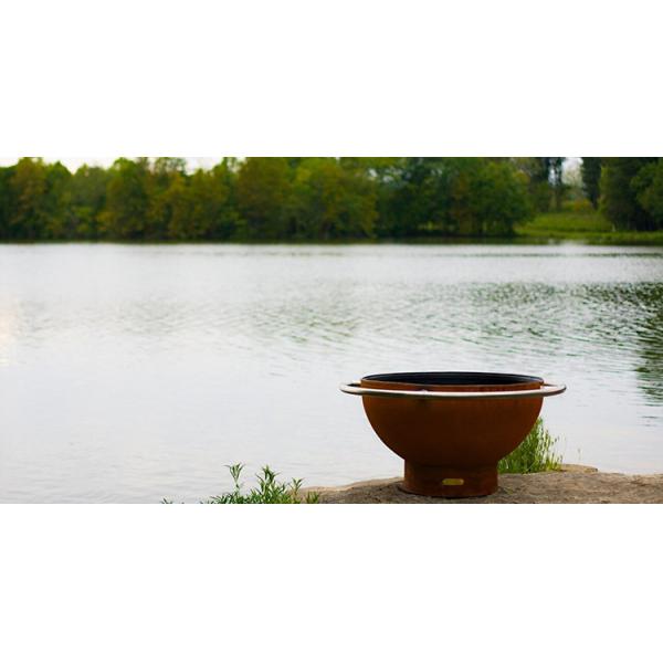 Free Shipping Outdoor Garden Portable Courtyard Metal Steel Bowl Corten Fire Pits