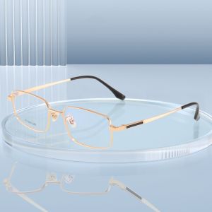 Unisex Square Titanium Eyeglass Frames Electroplated Classical
