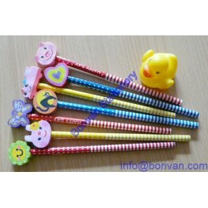 Cheap extruded multicolor pencil eraser, gift children topper eraser,gift eraser for sale