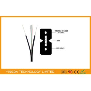 Indoor Bow - type 4 Core fiber Optical FTTH Drop Cable Figure - 8 GJXFH 2km /