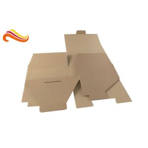 Disposable Corrugated Paper Box , Corrugated Packaging Box With Square Shape