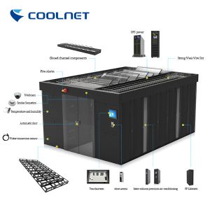 Cold Aisle Containment Prefabricated Modular Data Center Air Cooling System 48u