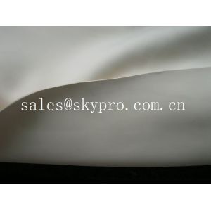 White / beige color foam neoprene rubber sheet 60" wide maximum