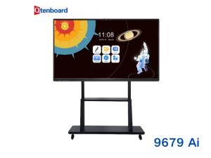 Cheap 9679 Chip Interactive Falt Panel 65 75 86 Inch 20 Points Touch Anti-Glare Screen Android 14.0 Built-In Whiteboard Software with Classroom Management for sale