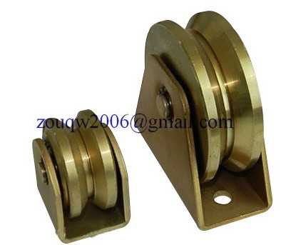 Quality Sliding gate roller GW613 Y Groove，Galvanized, Iron, Double bearing wholesale