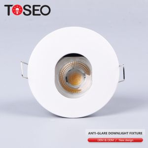5w 6w 7w Recessed Downlights Fixture Anti Glare Die Casting