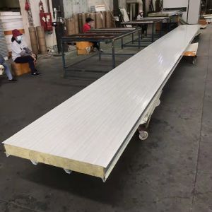 Cheap 100mm Thickness Rock Wool Sandwich Roof Panel For Ceiling for sale