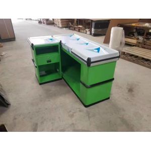 Convey Belt Supermarket Checkout Counter Powder Coating Retail Store Checkout