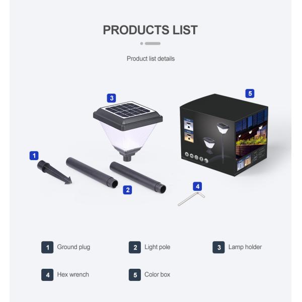 IP66 Waterproof Outdoor Garden Easy Stall All In One ABS Pathway Lights For Park Yard Patio Villas